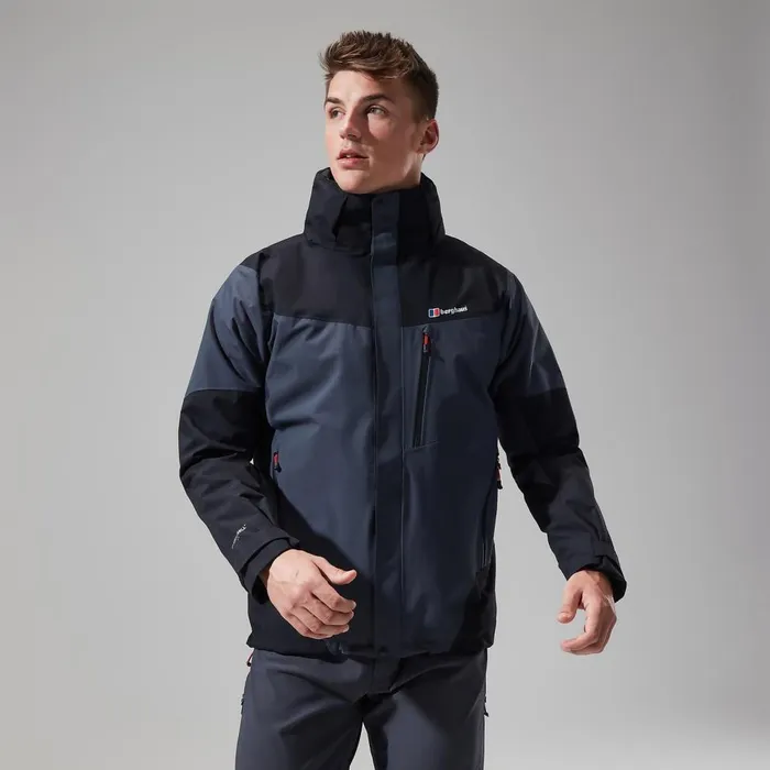 Waterproof Men Berghaus Arran Gemini 3in1 Jacket 8211 Dark GreyBlack