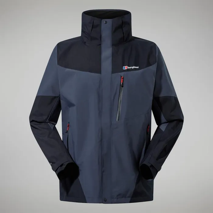 Waterproof Men Berghaus Arran Gemini 3in1 Jacket 8211 Dark GreyBlack