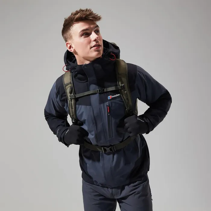Waterproof Men Berghaus Arran Gemini 3in1 Jacket 8211 Dark GreyBlack