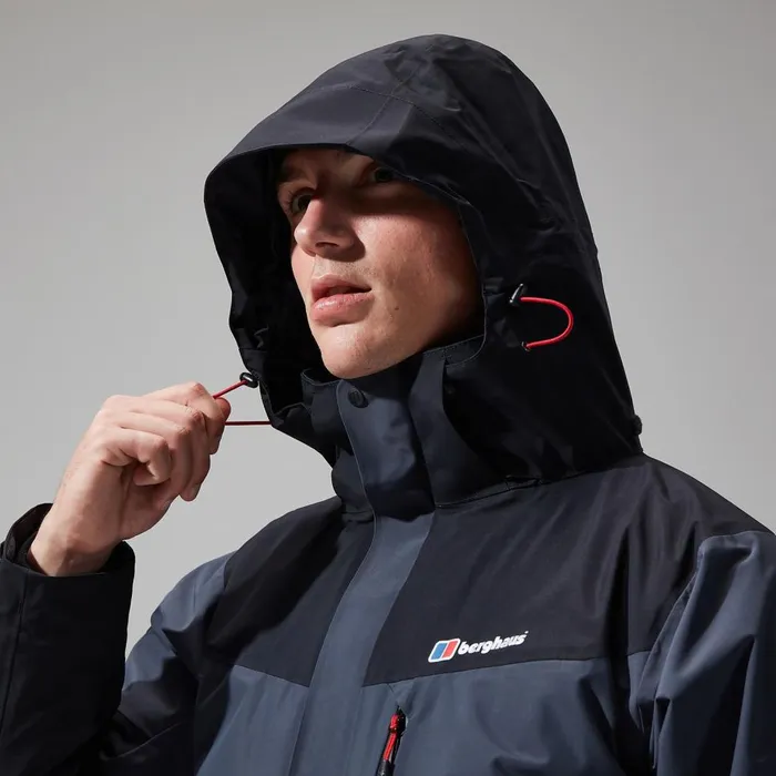 Waterproof Men Berghaus Arran Gemini 3in1 Jacket 8211 Dark GreyBlack