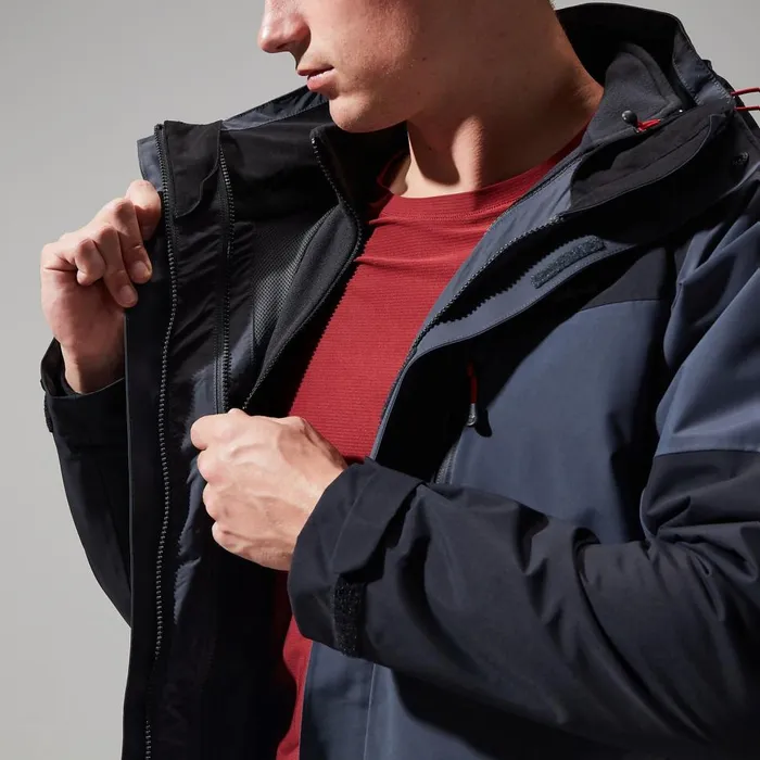Waterproof Men Berghaus Arran Gemini 3in1 Jacket 8211 Dark GreyBlack