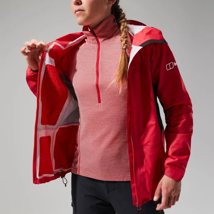 Waterproof Women Berghaus MTN Guide Hyper Alpha Jacket 8211 RedBlack