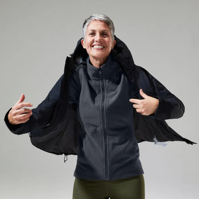 Waterproof Women Berghaus Nalleru Gemini 3in1 Jacket 8211 Black