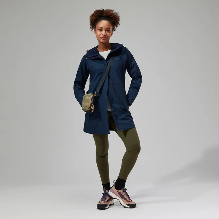 Waterproof Women Berghaus Omeara Long Waterproof Jacket 8211 Blue