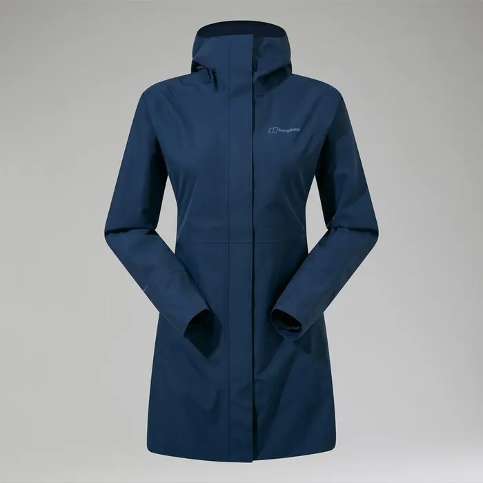 Waterproof Women Berghaus Omeara Long Waterproof Jacket 8211 Blue