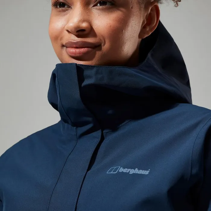 Waterproof Women Berghaus Omeara Long Waterproof Jacket 8211 Blue