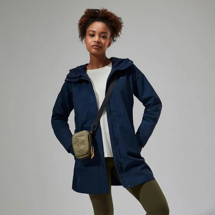 Waterproof Women Berghaus Omeara Long Waterproof Jacket 8211 Blue