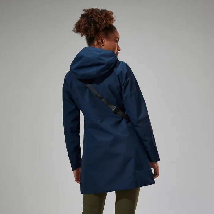 Waterproof Women Berghaus Omeara Long Waterproof Jacket 8211 Blue