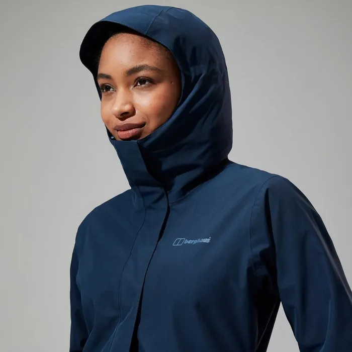 Waterproof Women Berghaus Omeara Long Waterproof Jacket 8211 Blue