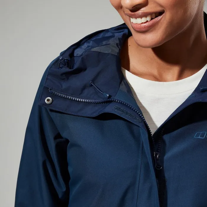Waterproof Women Berghaus Omeara Long Waterproof Jacket 8211 Blue