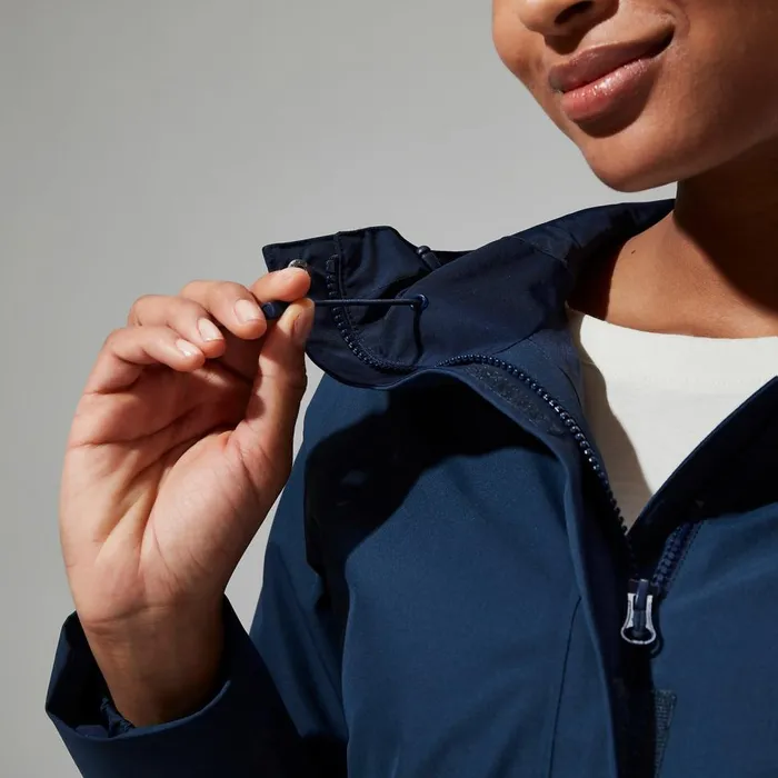 Waterproof Women Berghaus Omeara Long Waterproof Jacket 8211 Blue
