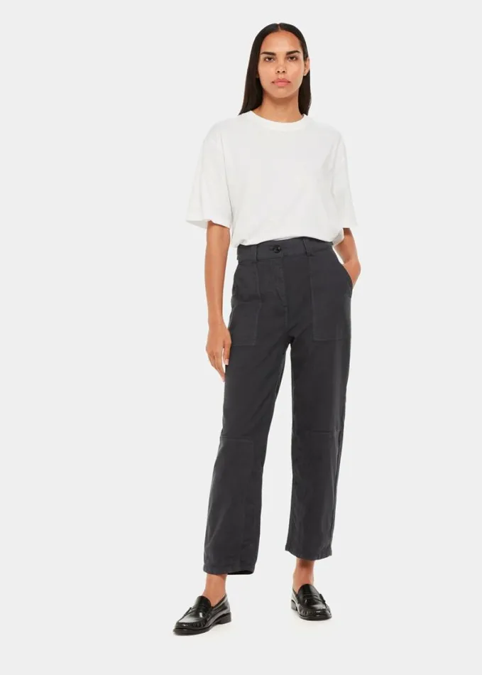 Whistles Alice Pocket Detail Trouser Navy Women Pants