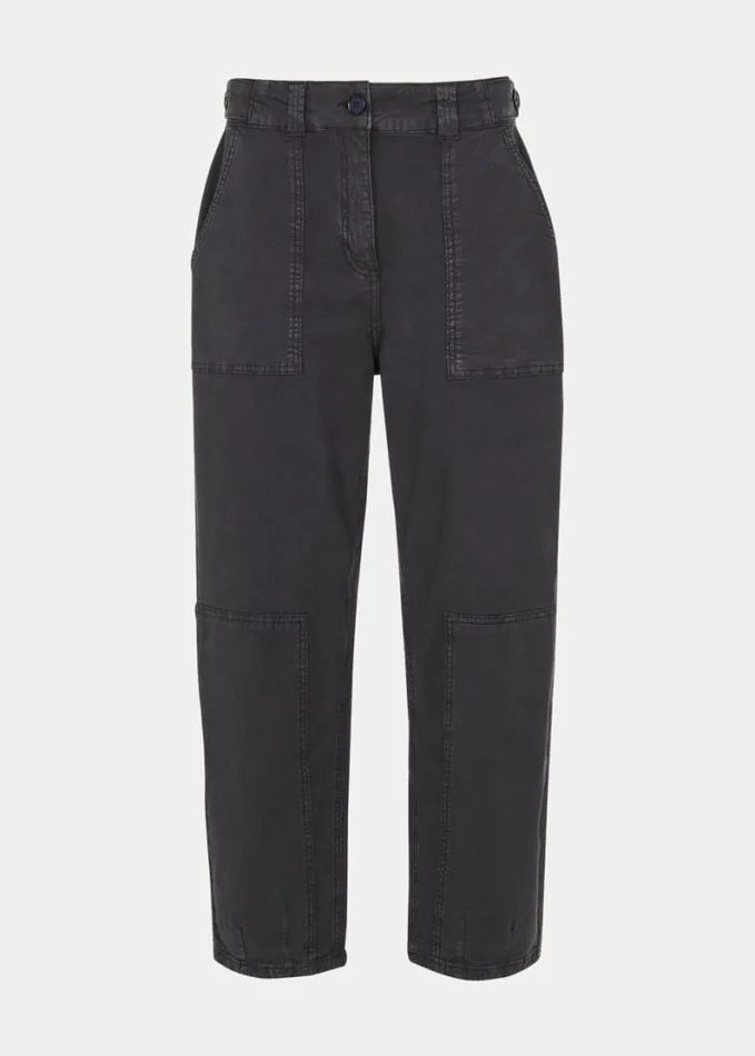 Whistles Alice Pocket Detail Trouser Navy Women Pants