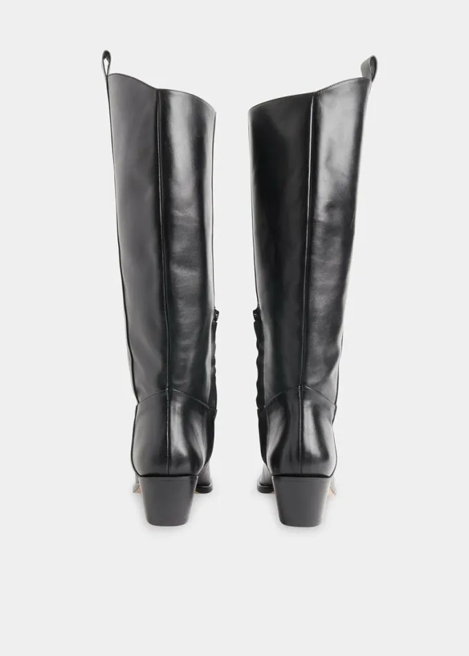 Whistles Asa Western Boot Black Women Boots