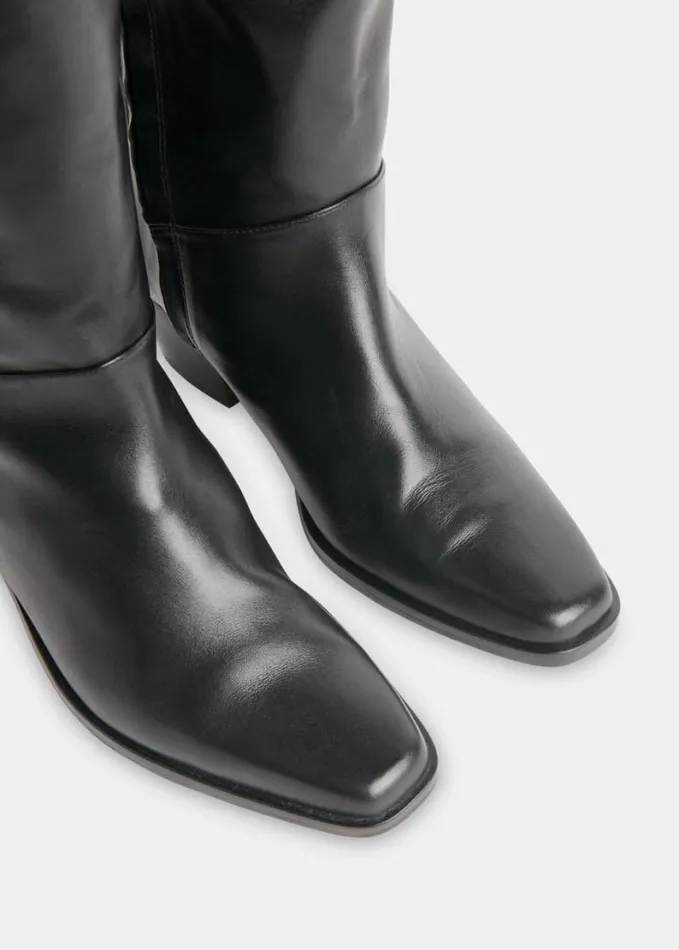 Whistles Asa Western Boot Black Women Boots