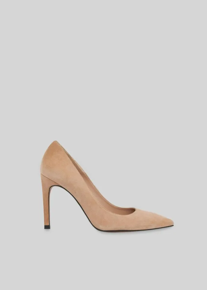 Whistles Cornel Suede Point Pump Nude Women Heels