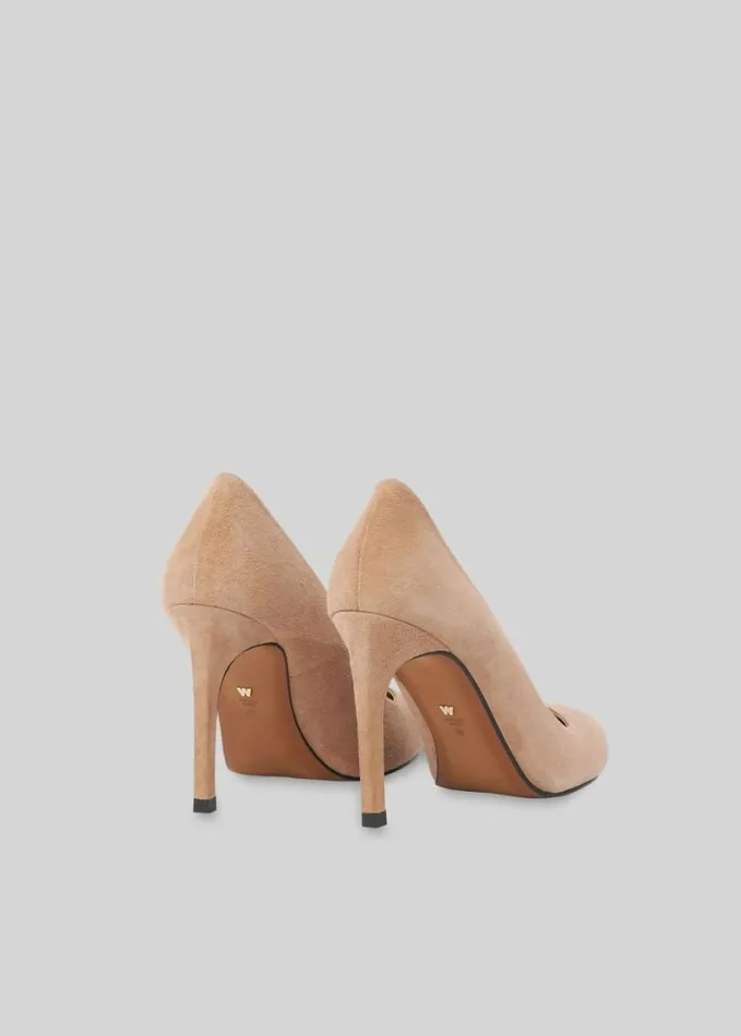 Whistles Cornel Suede Point Pump Nude Women Heels