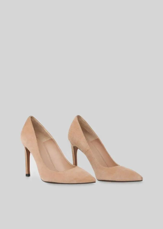 Whistles Cornel Suede Point Pump Nude Women Heels