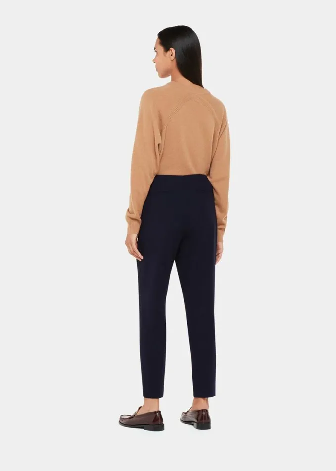 Whistles Ella Essential Trouser Navy Women Pants