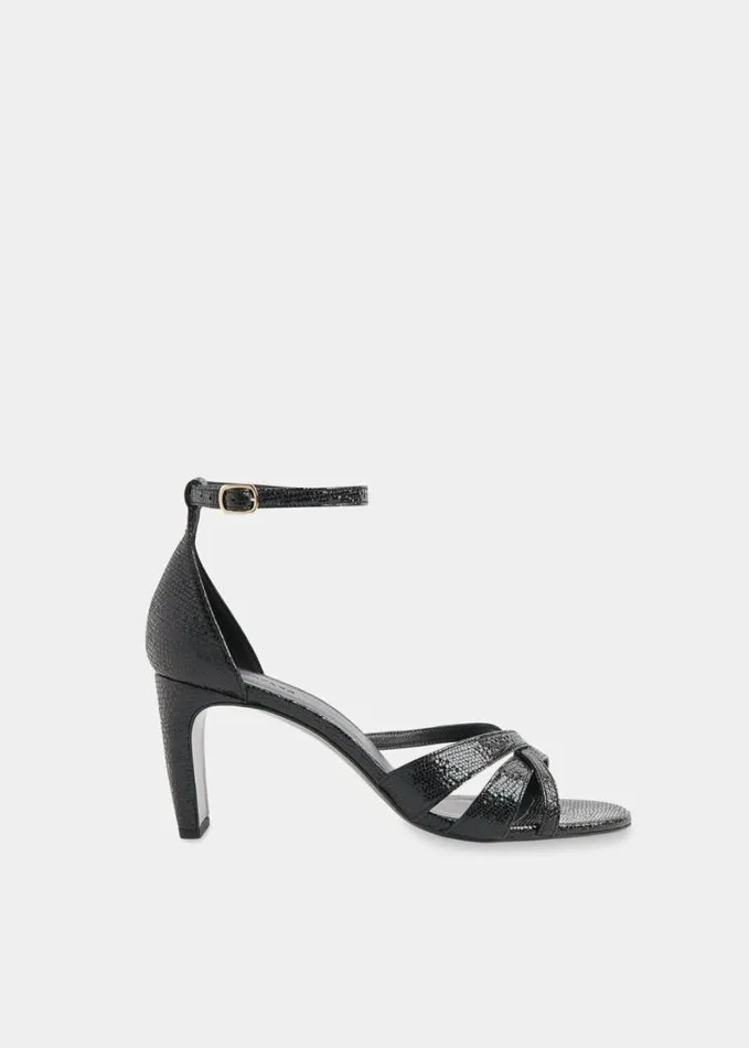 Whistles Hailey Strappy Heeled Sandal Black Women Wedding Guests