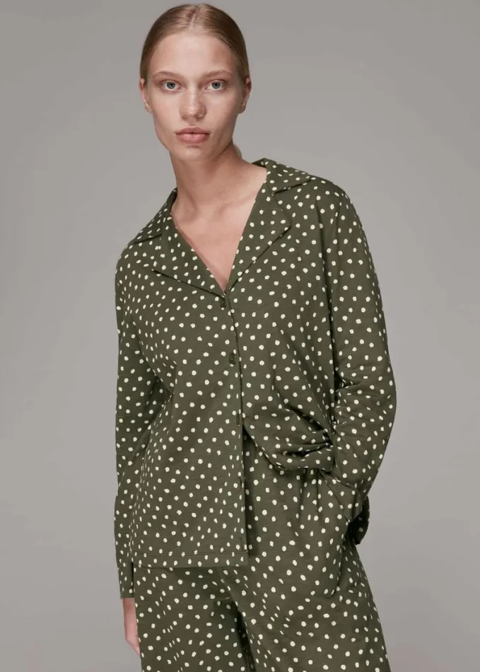 Whistles Irregular Spot Print Pyjamas Multicolour Women Pajamas