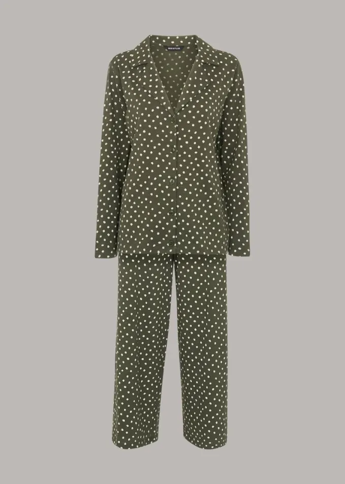 Whistles Irregular Spot Print Pyjamas Multicolour Women Pajamas