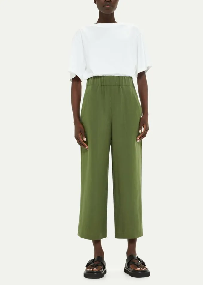 Whistles Jade Side Zip Trouser Khaki Women Pants