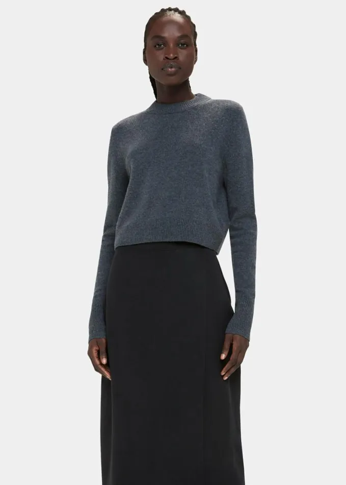 Whistles Olivia Wrap Skirt Black Women Skirts
