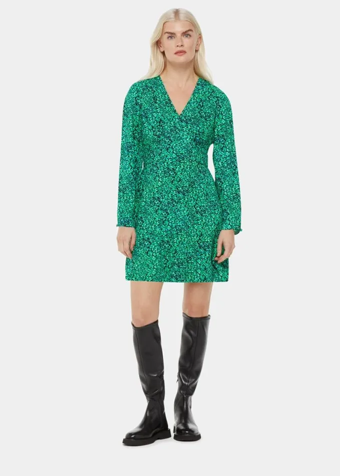 Whistles Petite Dappled Floral Lori Dress Greenmulti Women Petite Dresses and Jumpsuits Whistles Petite Dappled Floral Lori Dress Greenmulti Women Petite Dresses and Jumpsuits