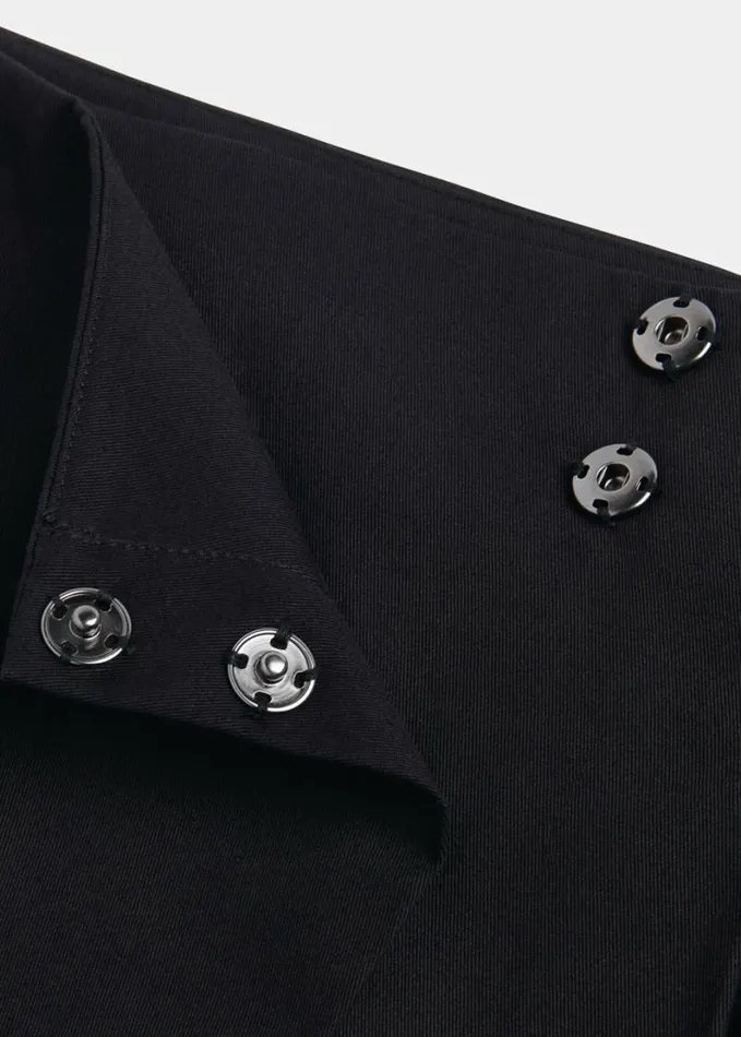 Whistles Pleated Mini Skirt Black Women Skirts