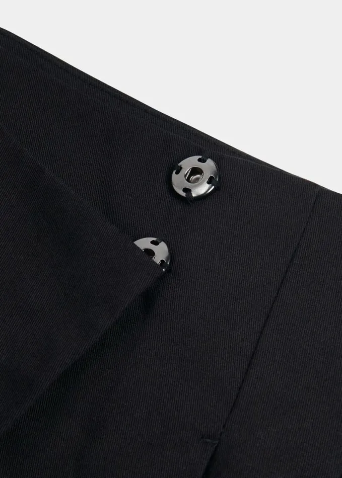 Whistles Pleated Mini Skirt Black Women Skirts