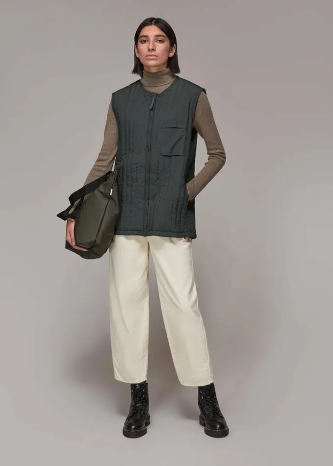 Whistles Rains Liner Vest Grey Women Coats and Jackets