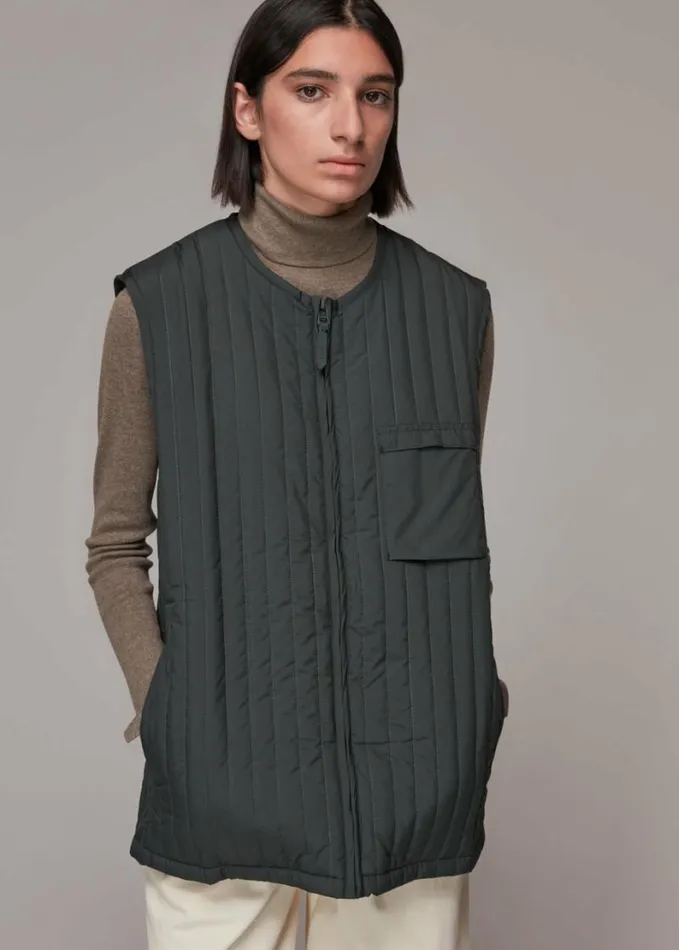 Whistles Rains Liner Vest Grey Women Coats and Jackets