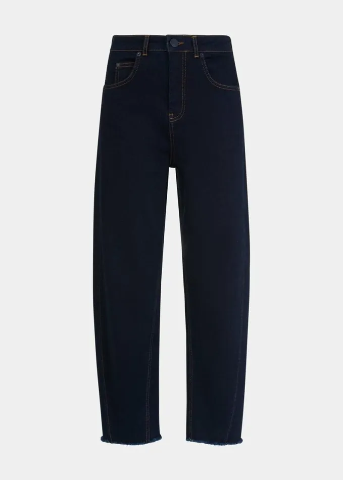 Whistles Stretch Barrel Leg Jean Dark Denim Women Pants