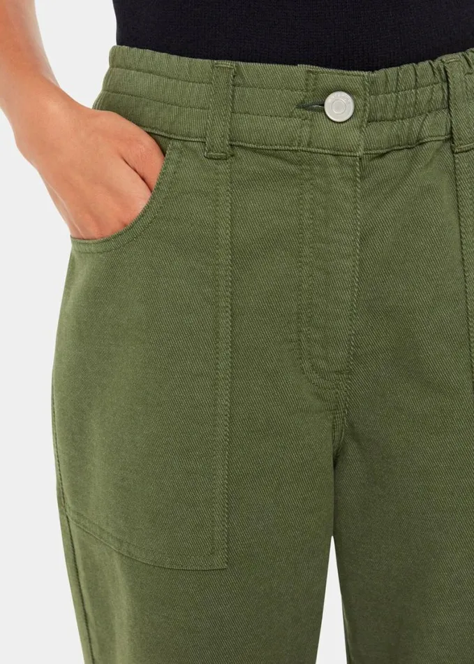 Whistles Tessa Casual Trouser Khaki Women Pants