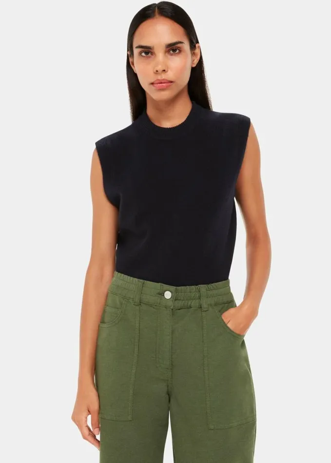 Whistles Tessa Casual Trouser Khaki Women Pants