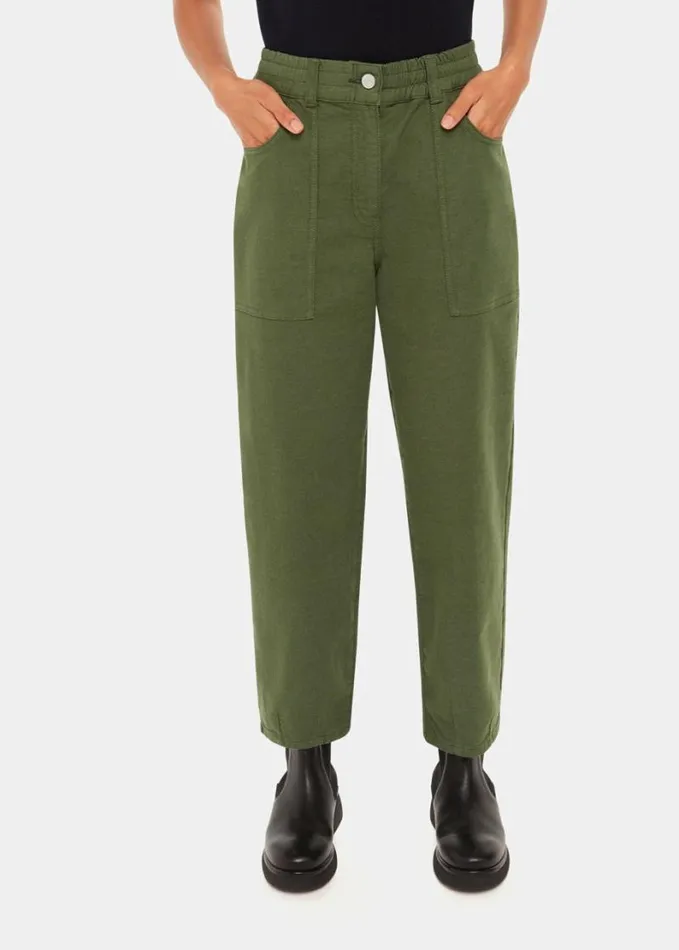 Whistles Tessa Casual Trouser Khaki Women Pants