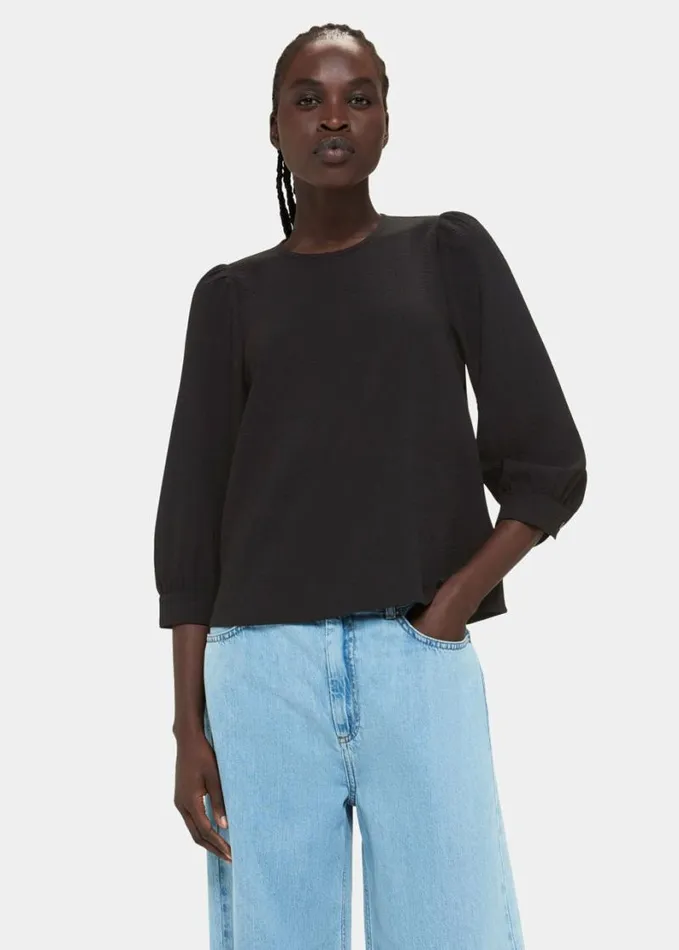 Whistles Zenni Blouse Black Women Tops