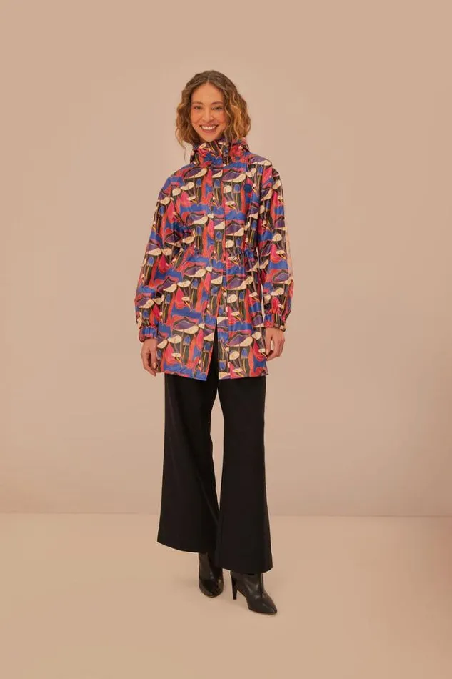 Wild Mushrooms Short Raincoat Women FARM Rio Coats