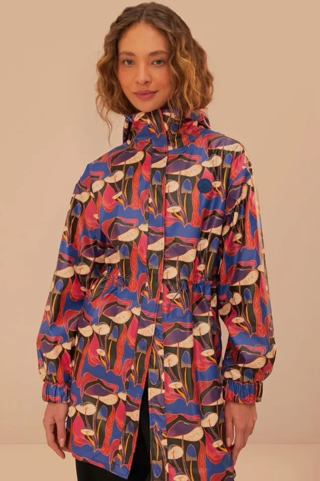 Wild Mushrooms Short Raincoat Women FARM Rio Coats