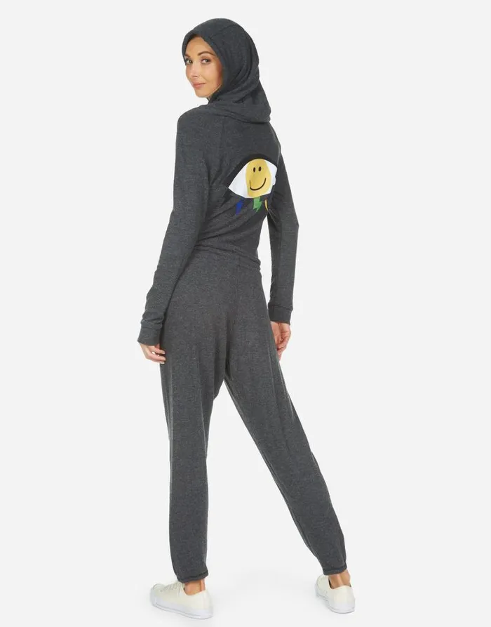 Winifred Color Punk Happy Eye Heather Black Women Lauren Moshi Long Sleeve