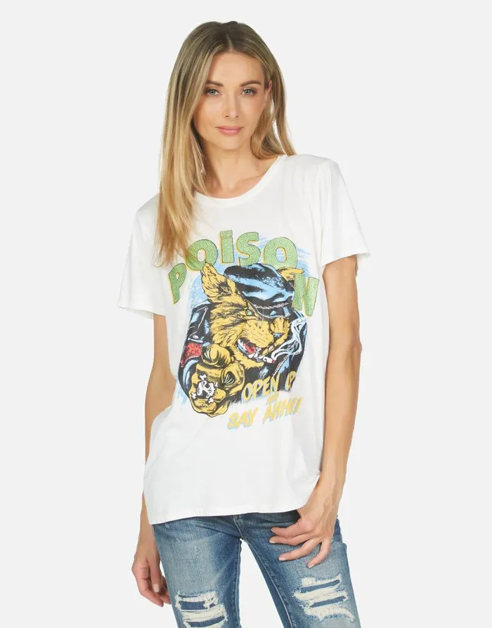Wolf Poison Cat Milk Women Lauren Moshi Short Sleeve