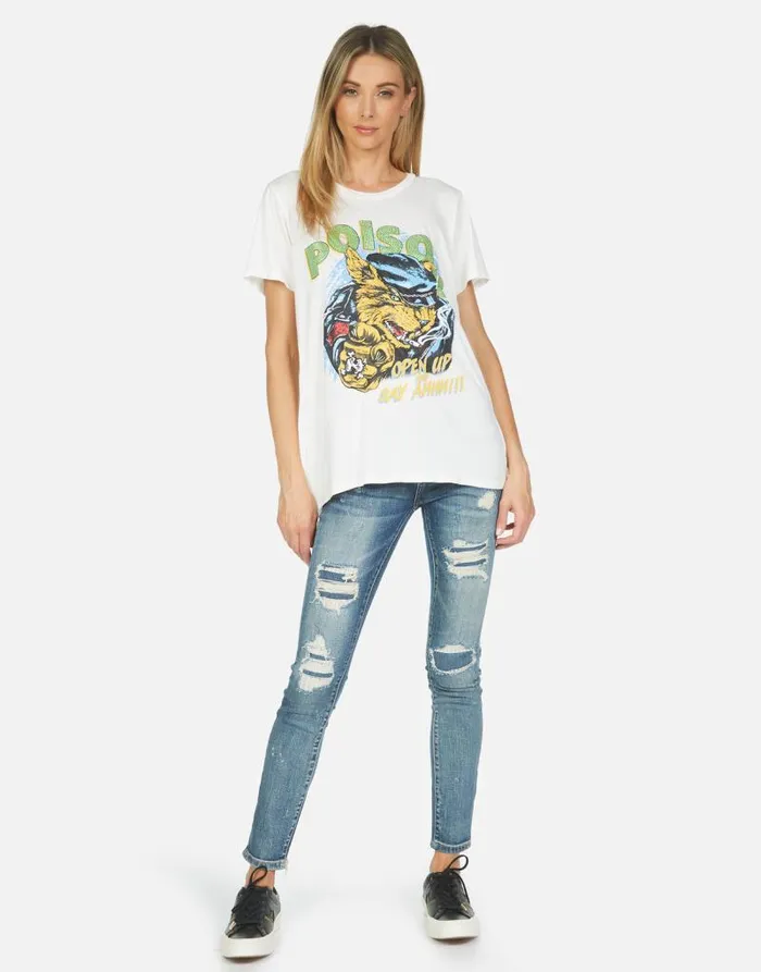 Wolf Poison Cat Milk Women Lauren Moshi Short Sleeve
