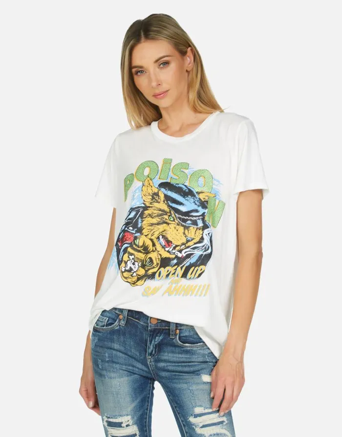 Wolf Poison Cat Milk Women Lauren Moshi Short Sleeve