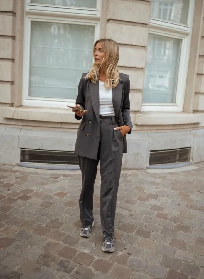 Women039s Clothing Blazers Easy Clothes Grey Amel Blazer