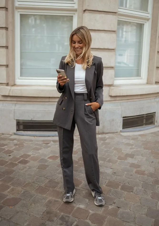 Women039s Clothing Blazers Easy Clothes Grey Amel Blazer