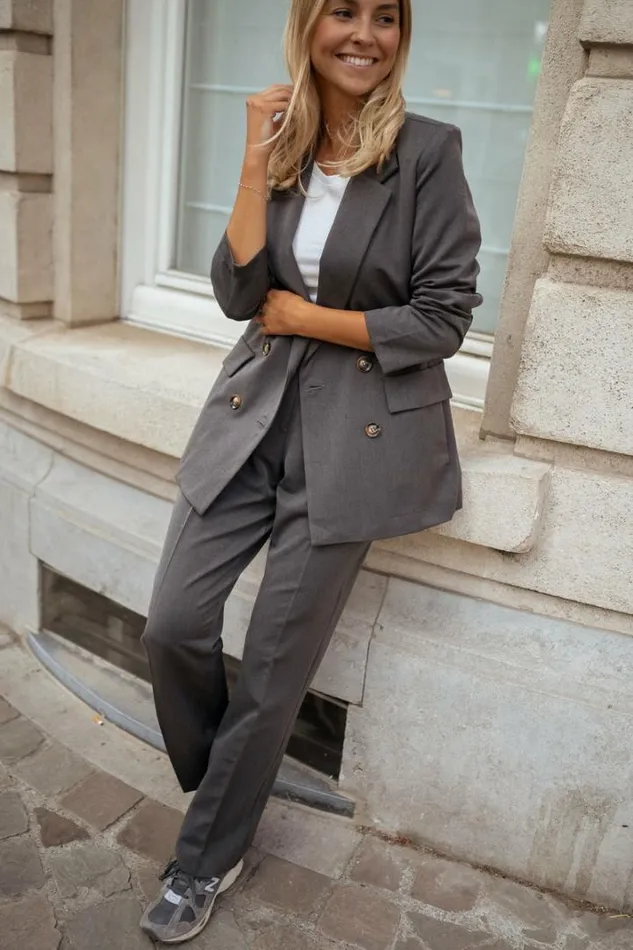 Women039s Clothing Blazers Easy Clothes Grey Amel Blazer