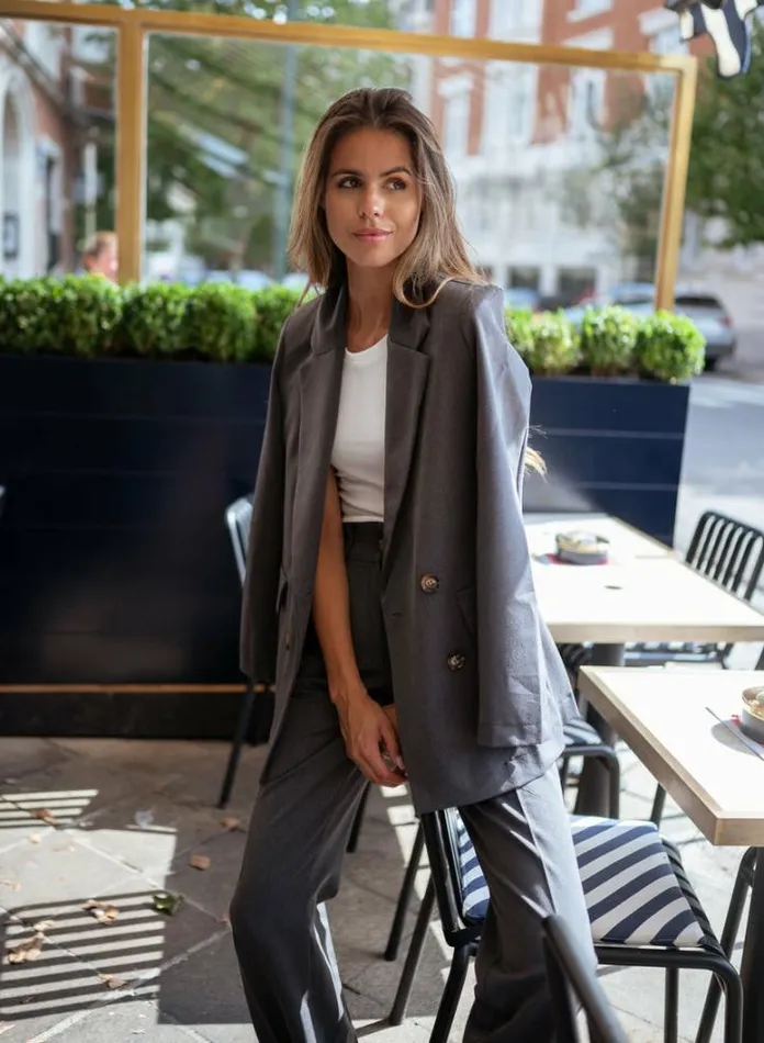 Women039s Clothing Blazers Easy Clothes Grey Amel Blazer