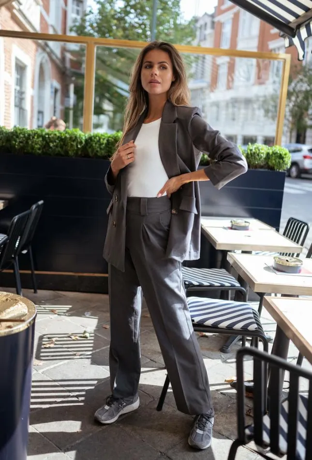 Women039s Clothing Blazers Easy Clothes Grey Amel Blazer