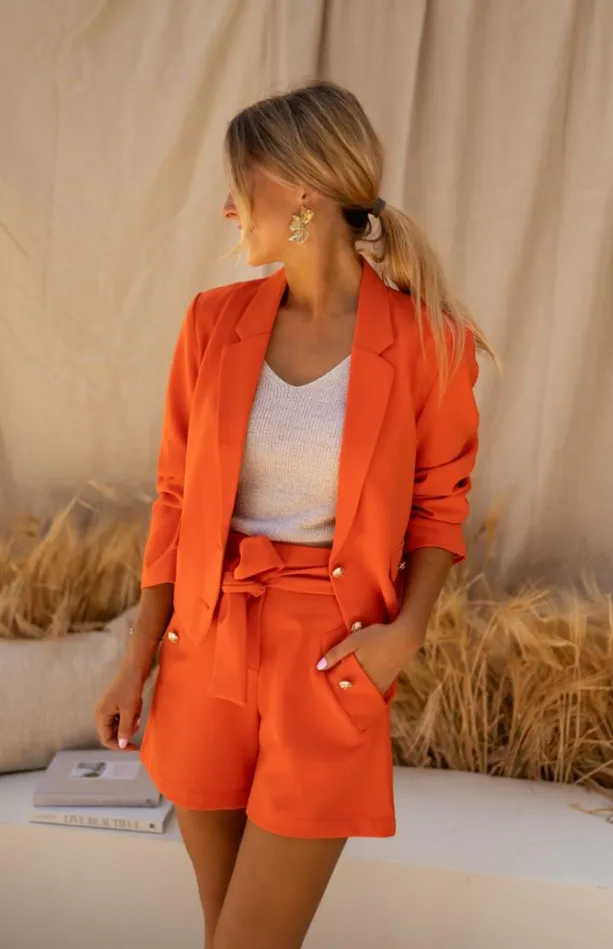 Women039s Clothing Blazers Easy Clothes Orange Estella Blazer